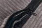 Preview: Kuschelplatz Ribbed - Farbe grau/braun